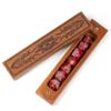 Poludie Wooden DND Dice Box, Dice Holder Case with Felt Lined Magnetic Lid for D&D Tabletop Game - Acacia (Evil Eye and Dragon-Black) view 4