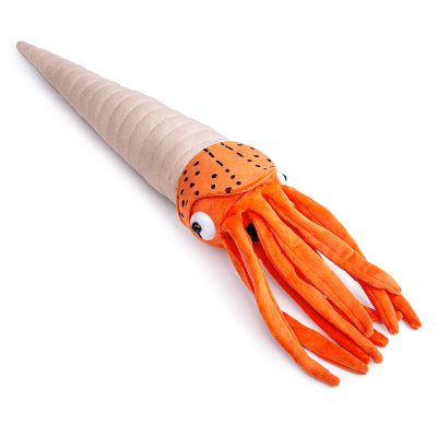 Realistic Cambrian Ancient Organism Cameroceras Plush Toy - Simulation 19" Lifelike Cambrian Sea Creature Cameroceras Stuffed Animals, Creative Ocean Model Plushie, Unique Plush Gift for Kids