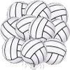 10 Pack 18 Inch Volleyball Foil Balloons Helium Metallic Mylar Balloons for Birthday Party Sports Theme World Cup Party Decorations view 1
