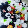 10 Pack 18 Inch Volleyball Foil Balloons Helium Metallic Mylar Balloons for Birthday Party Sports Theme World Cup Party Decorations view 3