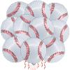 10 Pack 18 Inch Baseball Foil Balloons Helium Metallic Mylar Balloons for Birthday Party Sports Theme World Cup Party Decorations view 1