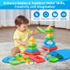 Hieoby Montessori Toys for 1 2 3 4 Year Old Boys Girls Toddlers Preschool Learning Activities 30Pcs Building Blocks Stacking Educational Toys STEM Sensory Gifts for Kids Age 1-2 2-4 view 2