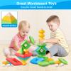 Hieoby Montessori Toys for 1 2 3 4 Year Old Boys Girls Toddlers Preschool Learning Activities 30Pcs Building Blocks Stacking Educational Toys STEM Sensory Gifts for Kids Age 1-2 2-4 view 4