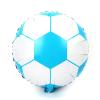 10 Pack 18 Inch Blue Soccer Foil Balloons Football Helium Metallic Mylar Balloons for Birthday Party Sports Theme World Cup Party Decorations view 3