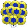 10 Pack 18 Inch Yellow Soccer Foil Balloons Football Helium Metallic Mylar Balloons for Birthday Party Sports Theme World Cup Party Decorations view 1