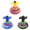 Toyvian 9Pcs Light Up Spinning Tops Flashing Music Gyro LED Shining Toys Colorful Flash Light Spinning Tops Party Supplies for Kids view 1