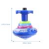 Toyvian 9Pcs Light Up Spinning Tops Flashing Music Gyro LED Shining Toys Colorful Flash Light Spinning Tops Party Supplies for Kids view 2