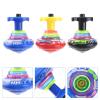 Toyvian 9Pcs Light Up Spinning Tops Flashing Music Gyro LED Shining Toys Colorful Flash Light Spinning Tops Party Supplies for Kids view 4
