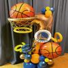 10 Pack 18 Inch Basketball Foil Balloons Helium Metallic Mylar Balloons for Birthday Party Sports Theme World Cup Party Decorations view 3