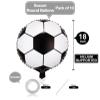 10 Pack 18 Inch Soccer Foil Balloons Football Helium Metallic Mylar Balloons for Birthday Party Sports Theme World Cup Party Decorations view 2