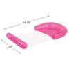 54.75" Neon Pink Inflatable Water Hammock Swimming Pool Lounger view 3