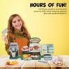 Pretend Play Burger Shop with Menu Toy Set, Kids Kitchen Playset Play Food Retro Diner Stand for Kids - Toddler Kitchen Playset Accessories Toy with Juice Drink Machines, Hamburger Fastfood- 25 PCS view 3