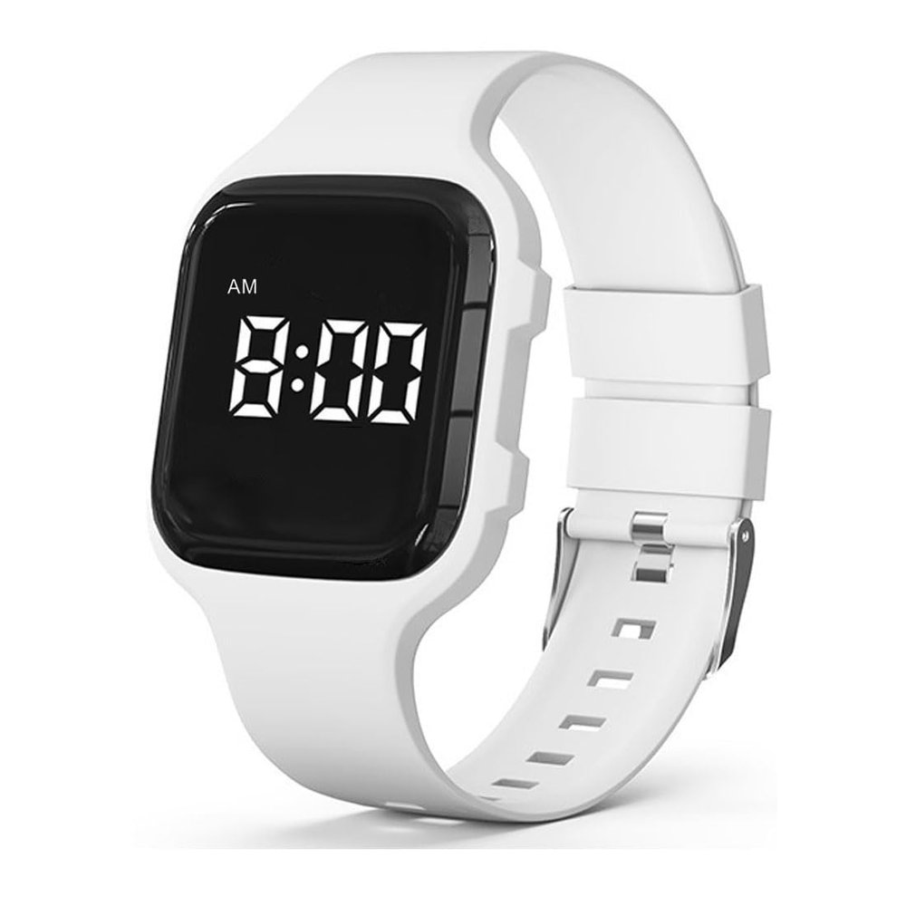 e-vibra Vibrating Alarm Watch, Potty Training Watch Water Resistant Medical Reminder Wristband with 15 Daily Alarms (White)