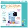 Nothing But Fun Toys My First Coffee Maker Playset Designed for Children Ages 3+ Years Teal 10.35" x 5.63" x 9.57" view 3