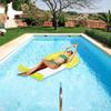 54.75" Neon Yellow Inflatable Water Hammock Swimming Pool Lounger view 2