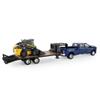 ERTL 1/32 Big Farm Ram 3500 Dually Quad Cab with Lowboy and New Holland L230 Skid Steer 47269 view 2