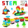 Hiwawind 40pcs Magnetic Blocks -Ideal Gifts for 3 4 5 6 Year Old,STEM Learning Toys for 3-5 Year Old Boys & Girls, Safe & Strong Building Blocks with ASMR Sounds,Classroom Must Haves view 1
