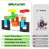Hiwawind 40pcs Magnetic Blocks -Ideal Gifts for 3 4 5 6 Year Old,STEM Learning Toys for 3-5 Year Old Boys & Girls, Safe & Strong Building Blocks with ASMR Sounds,Classroom Must Haves view 3