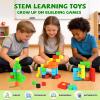 Hiwawind 40pcs Magnetic Blocks -Ideal Gifts for 3 4 5 6 Year Old,STEM Learning Toys for 3-5 Year Old Boys & Girls, Safe & Strong Building Blocks with ASMR Sounds,Classroom Must Haves view 4