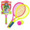 Kidplokio 2pc Tennis Racket Exercise Equipment Outdoor Playset with Tennis Balls, Kid Games, Pink Yellow, Girls, Ages 3+ view 1