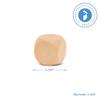 Wooden Blank Dice 1-1/2 inch x 1-1/2 inch, Pack of 25 Wooden Blocks Unfinished for Wooden Cube Craft, Games, and Parties, by Woodpeckers view 4