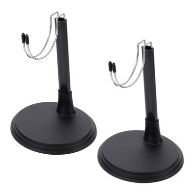 Toyvian Doll Display Racks 2-Pack Standing Brackets with Wide Base for Stable Doll Stands Perfect for 11 Inch Dolls Ideal Holder for Home and Shop Display