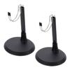 Toyvian Doll Display Racks 2-Pack Standing Brackets with Wide Base for Stable Doll Stands Perfect for 11 Inch Dolls Ideal Holder for Home and Shop Display view 1
