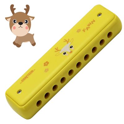 Crafteem Colored Harmonica for Kids and Beginners - Easy-to-Learn Key of C Instrument - Portable and Lightweight.