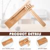 Nuanchu 10 Inch Cowbell Noise Makers for Sport Event Steel Cowbell with Handle and 2 Pcs Wooden Spinning Rattle Ratchet Matraca Cheer Bell Alarm for Football Game Musical Percussion Instruments(Brown) view 4