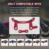 GLOBACT Aluminum Alloy Steering Bellcrank and Steering Link, with Ball Bearing Upgrade Parts Set for 1/10 Arrma Senton 4X4 Granite 4X4 Typhon 4X4 Kraton 4X4 Big Rock 4X4 Replaces AR340132 (Red) view 2