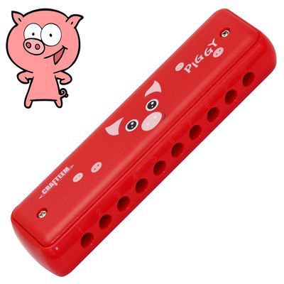 Crafteem Colored Harmonica for Kids and Beginners - Easy-to-Learn Key of C Instrument - Portable and Lightweight.