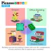 PicassoTiles 316 Piece Activity Table with Magnetic Tiles and Building Brick Blocks, Playset Table with Magnetic Action Figures & Storage Included, Can be Use as Water & Sand Tables STEM Toys Ages 3+ view 3