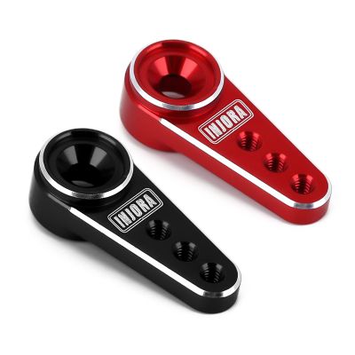 INJORA Mini Servo Horn Accessory for ES08MA II Servo Upgrade Parts, 2Pcs (BlackRed)