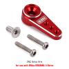INJORA Mini Servo Horn Accessory for ES08MA II Servo Upgrade Parts, 2Pcs (BlackRed) view 4