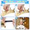 Bettoor 23 Packs Foam Princess Crowns and Tiaras for Birthday Party Favors Hats, DIY Prince Crown Kit Paper Tiara with 7pcs Crystal Diamond Sticker view 4