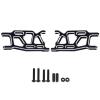 AIMROCK Aluminum Rear Lower Suspension A Arms Upgrades AR330192 for 1/8 Typhon 1/7 Felony Infraction Limitless 6S BLX RC Buggy Car (Black) view 3