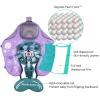 Mambobaby Float Upgrade Add Tail Baby Float with Canopy for Infant Waist Swimming Ring Swim Trainer Non-Inflatable Floats Toys with Adjustable Safety Strap (Purple Mermaid) view 3