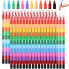 Gersoniel 36 Pieces Stackable Crayons Stacking Buildable Crayons 12 Colors Colorful Stackable Pencils Party Favors DIY Rainbow Pencil for School Office Birthday Party view 1