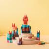 Gersoniel 36 Pieces Stackable Crayons Stacking Buildable Crayons 12 Colors Colorful Stackable Pencils Party Favors DIY Rainbow Pencil for School Office Birthday Party view 3
