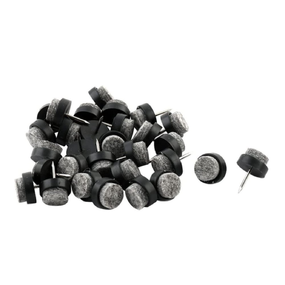 30pcs, Furniture Cushion Felt, 15mm Diameter, Felt Glider Chair, Felt Glider Nail