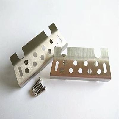 for Traxxas 1/10 TRX-4 T4 Stainless Steel Front + Rear Bumper Lower Protector