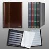 Prophila Stamp Album (Small), 32 Black Sides, Padded Brown Cover view 2