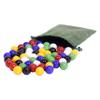 AmishToyBox.com Bag of 60 Glass Marbles - Replacement Marbles for Chinese Checkers - Large 3/4" (18mm) Diameter view 1