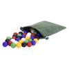 AmishToyBox.com Bag of 60 Glass Marbles - Replacement Marbles for Chinese Checkers - Large 3/4" (18mm) Diameter view 2