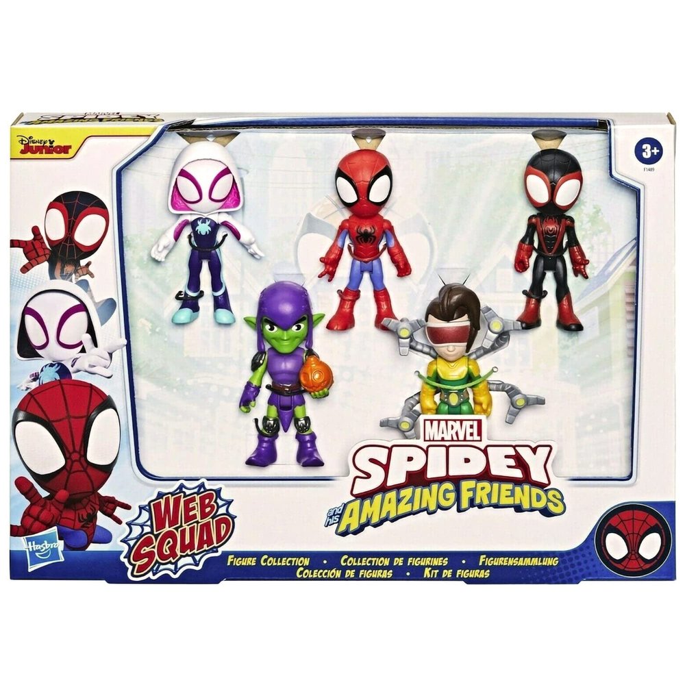 Hasbro Marvel Spidey And His Amazing Friends Web Squad Figure Collection Multi, Black