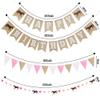 Horse Birthday Decorations  Happy Birthday Burlap Banner  Felt Horse Garland and Pennant Banner  Horse Party Supplies view 2