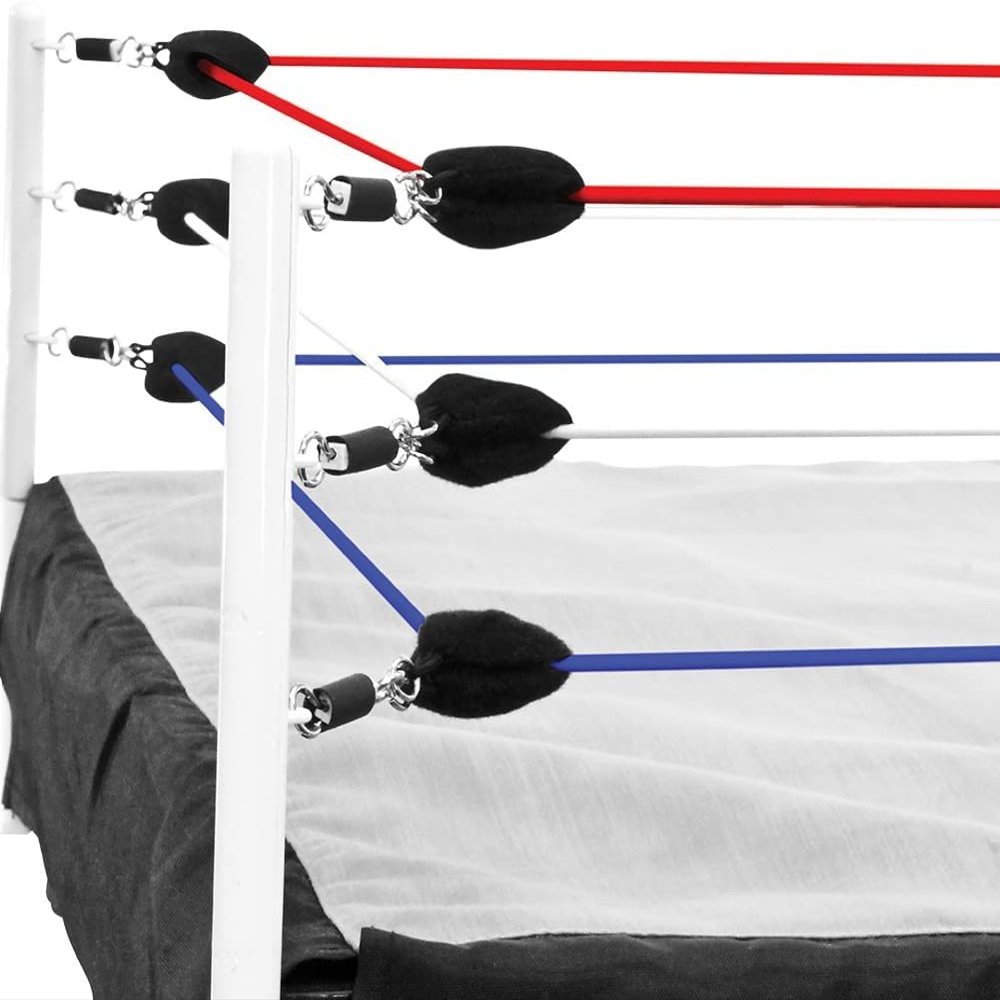 Figures Toy Company Create Your Own 3 Piece Ring Rope Set for Small Wrestling Action Figure Rings