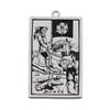 AttractionOil.com Silver Metal Tarot Card Pendant Necklace (Death) view 1