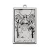 AttractionOil.com Silver Metal Tarot Card Pendant Necklace (The Lovers) view 1