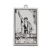AttractionOil.com Silver Metal Tarot Card Pendant Necklace (The Magician) view 1